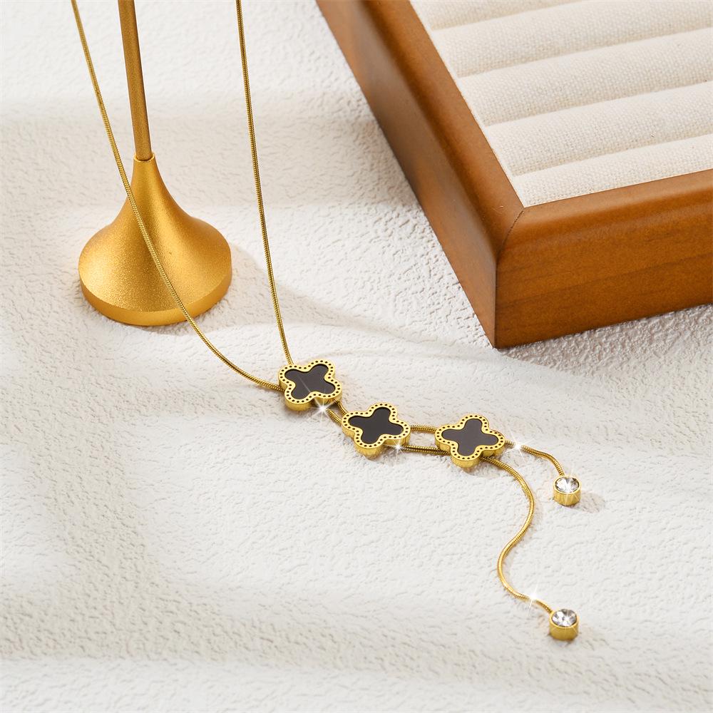 Simple Fashion Titanium Steel Women's Necklace - Non-fading, Luxurious, Versatile, Korean Style Clavicle Chain