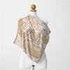 Twill Silk Scarf Woman Accessory Painting Square Scarves Wraps Bandana Small Hijab Silk Foulards Tie Headband Neckerchief 53CM