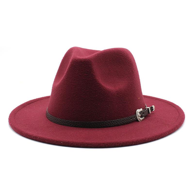 1 Stück Britischer Stil Filz Jazz Fedora Hut Panama Trilby Hüte Für Damen Herren Gentleman Hochzeitsfeier Hut
