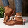 Women’s Thong Wedge Roman Slide Sandals Open-Toe Summer Shoes