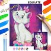 Marie Cat Oil Painting by Numbers Art Kit. Handmade Diy Painting Home Decoration Gifts