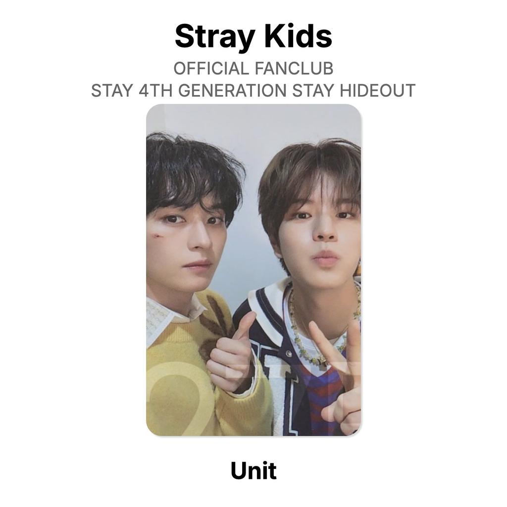 Stray Kids RESMİ FANCLUB STAY 4. NESİL STAY HIDEOUT Resmi Fotoğraf Kartı