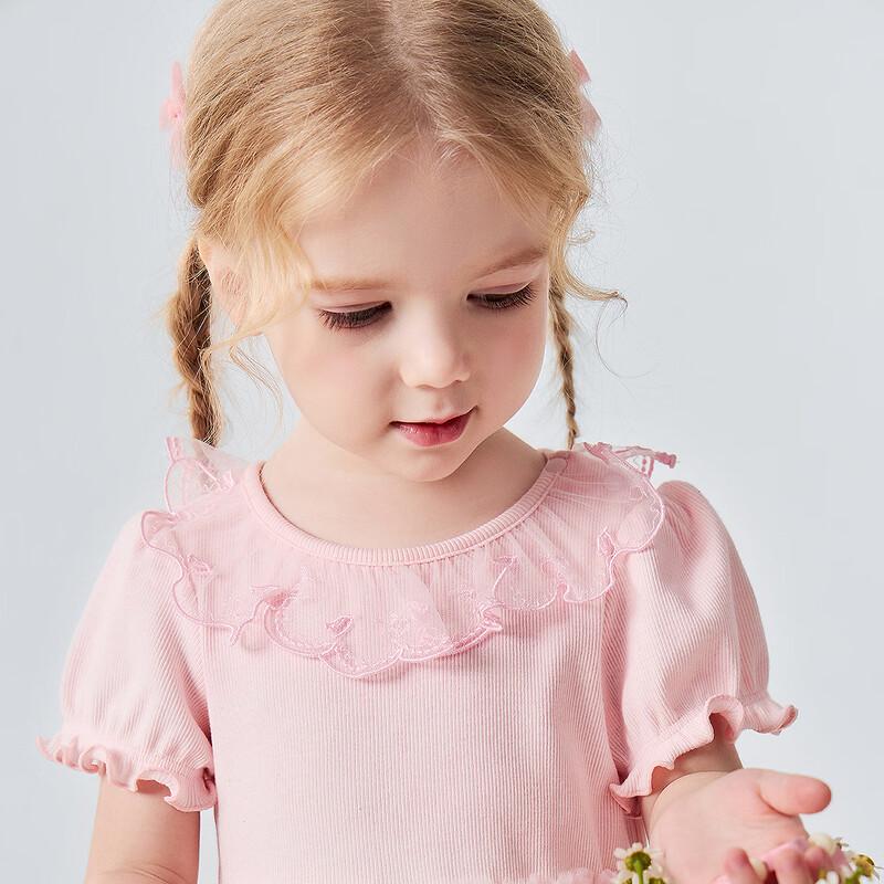 Minibala Girls' Bowknot Mesh A-line Dress
