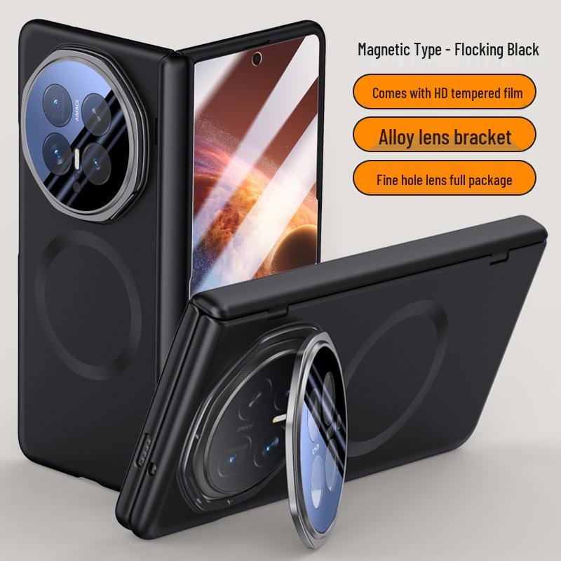 Honor Magic V6 Foldable Phone Case: Skin-Feel, Anti-Drop, Lens Stand, Full Coverage Protection