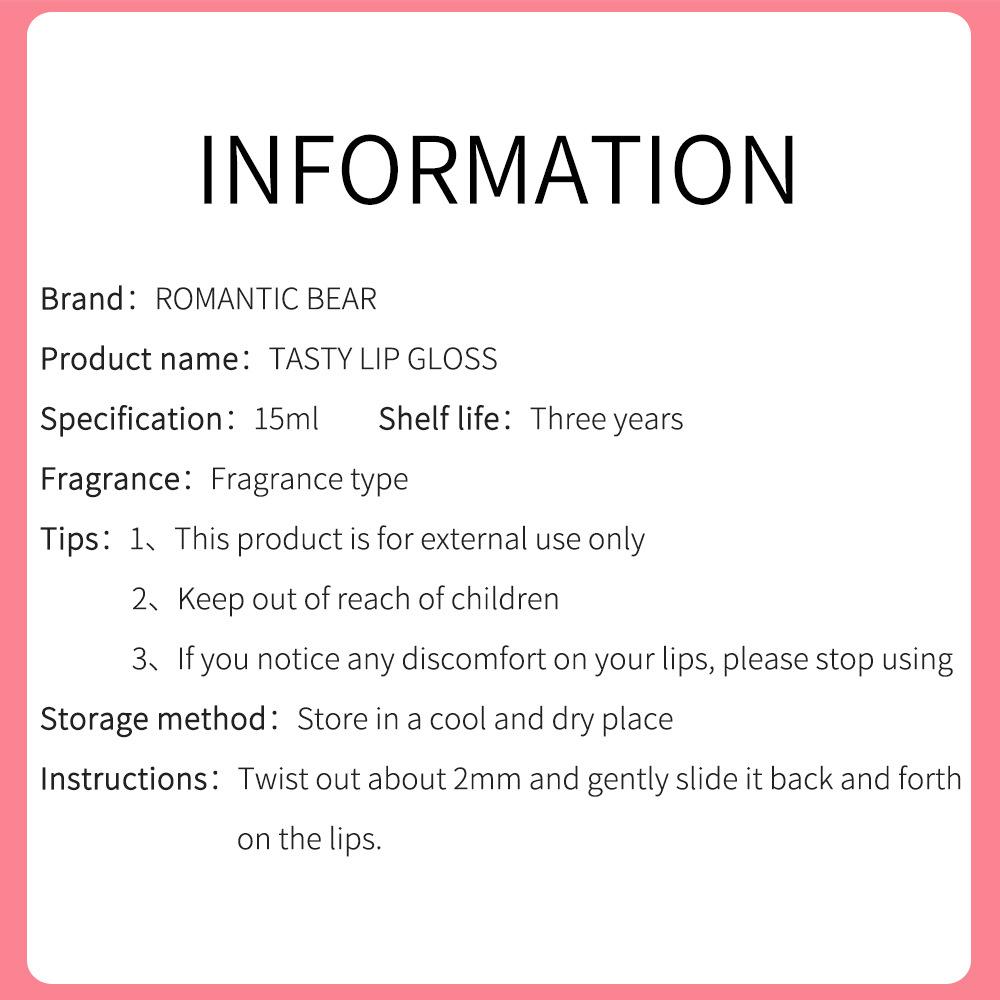 6 Colorful Lip Oil Moisturizing Lip Gloss Fade Lip Lines Rainbow Jelly Lipstick Brightening Lip Glaze Lip Stick