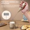 Wireless Electric Milk Frother Mixer Battery-Powered Handheld Foamer Coffee Cream Soup Peanut Butter Egg Whisk Baking Accessor