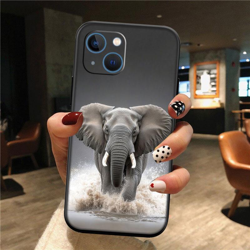 IK4 Animal Elephant Phone Case for Samsung Galaxy A11 A12 A13 A15 A52S A53 A55 A56 A70 A71 A72 A73 F06 F16 F56 S10 Plus S10e