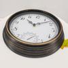 12inch Retro Wall Clock Thermometer Decorative Clock Ornament Supplies for Home Bedroom Dormitory Decoration