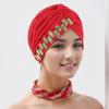 Glitter Diamonds Ruffle Turban Caps for Women