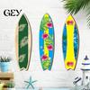 Tropical Beach Vibes Decor Hawaiian Surfboard Wall Art, Wooden Sign, Summer Aloha Theme Hanging Plaque for Living Room Kids Room, Coastal Ocean Themed