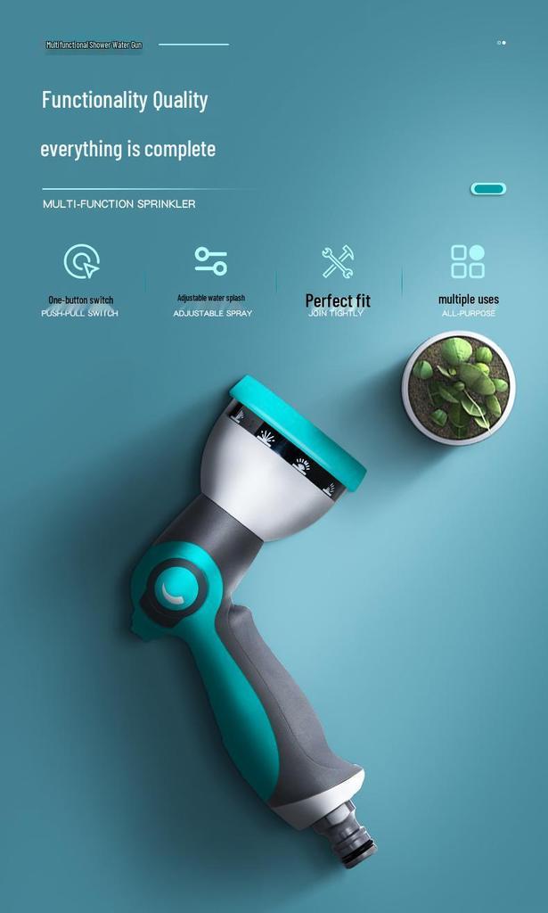 High-Pressure Water Gun & Garden Shower Hose Set
