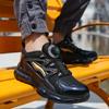 Safety Boots Men Work Sneakers Indestructible Shoes Steel Toe Protective Boots Anti-smash Anti-puncture Rotary Buckle Shoes