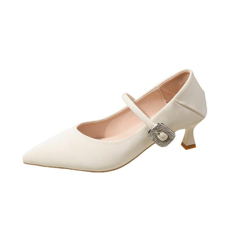 Fashion 2025 spring Women's Shoes European and American Designer Fashion Style High Heels Fashion Show Party Shoes PU Leather High Heels