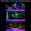 Car Interior Ambient Light Wireless LED Lights Remote Control Adhesive Atmosphere Light Universal Automotive Roof Light