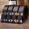 Wholesale Men's PU Leather Belts - No-Hole Automatic Buckle, Universal Strap for Pants & Jeans