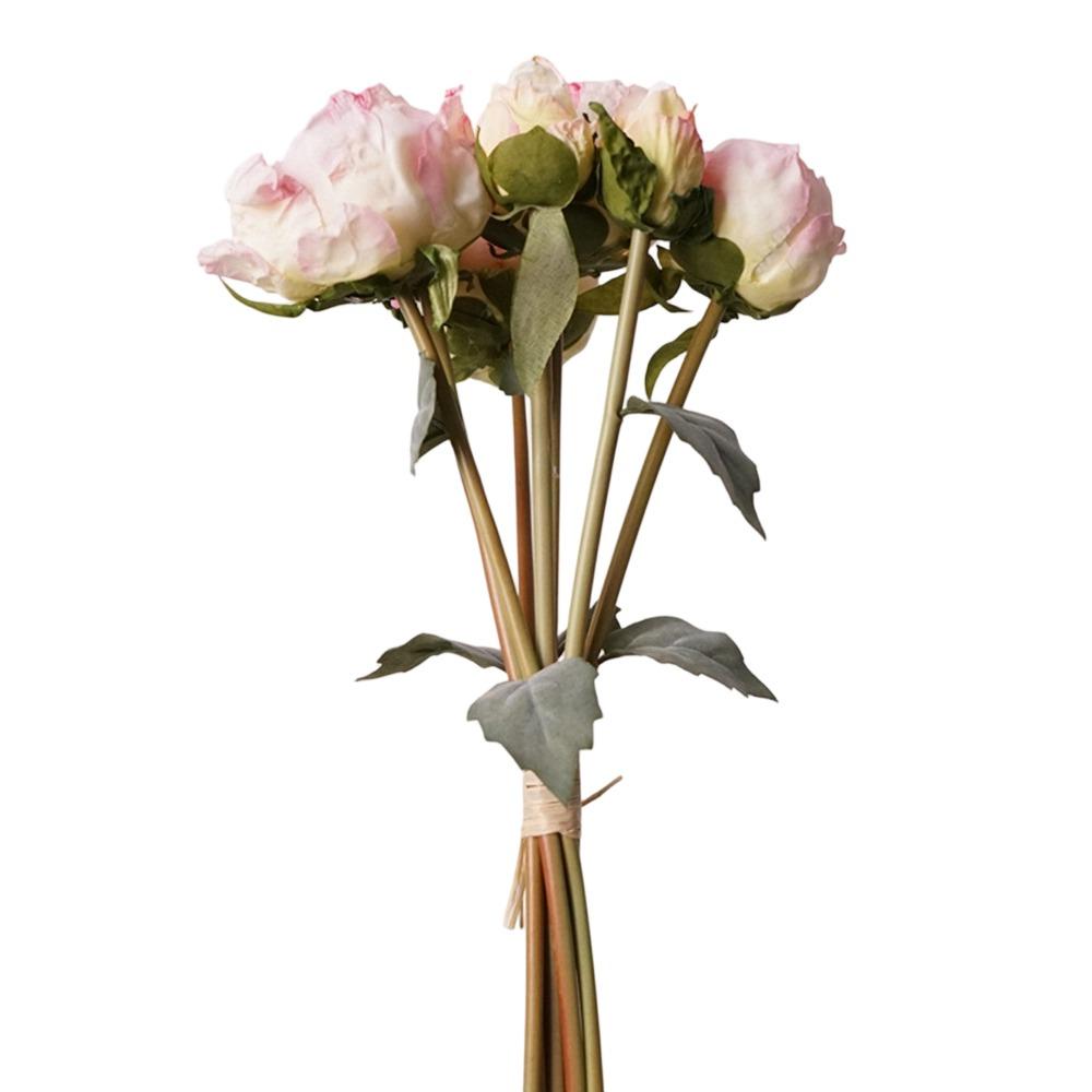 4 Flower 3 Buds Peony Artificial Flower Silk Petals Faux Flower Decorative Flower Home Decoration
