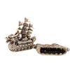 Brass Dragon Boat Desktop Ornament Feng Shui Sailing Ship Sculpture Home Office Decoration Collectible Figurine