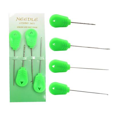 Kunststoff-Ködernadel-Set, Edelstahl, 4-teilig