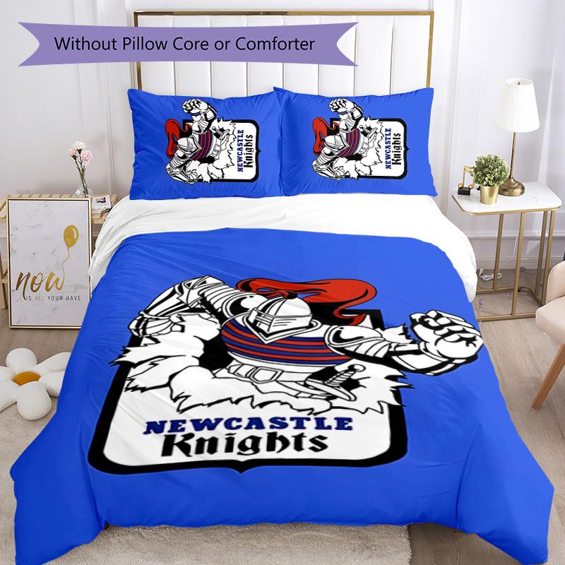 Knights 3pcs Bedding Set Duvet Cover Closure Includes 1 Duvet Cover & 2 Pillowcases for All Seasons Bedroom Home Dorm Decor
