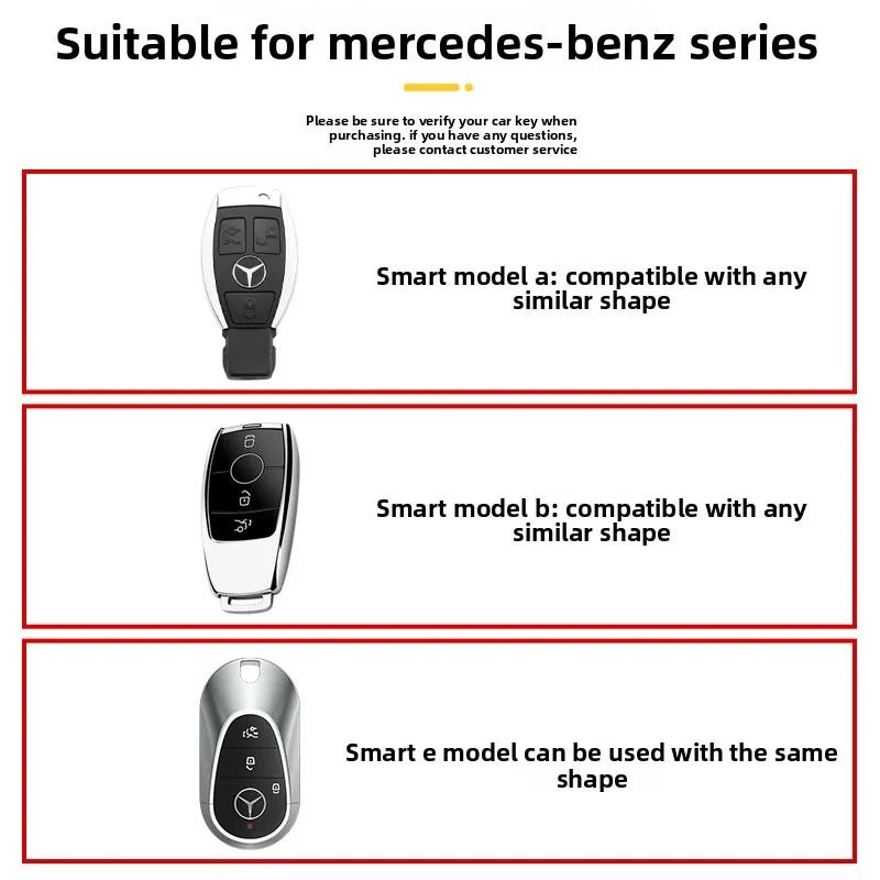 RPO5   For Mercedes Benz W206 W223 C S Class S350 C200 C260 C300 S400 S450 S500 2021 2022 2023 2024 TPU Car Key Case Cover