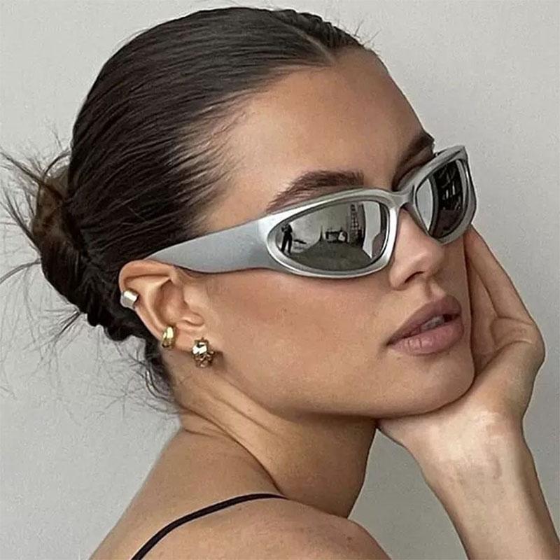 New  Large Frame Oval Form Sunglasses Women Brand Designer Fashion Sun Glasses Men Outdoor Hip-Hop Eyewear Uv400