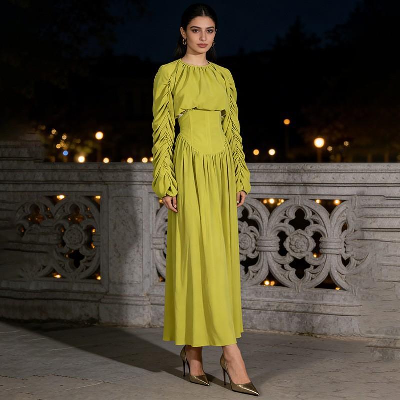 

Fashionable Temperament Suit Women s Lantern Sleeves Strap Top High-rise Skirt Two-piece Dress XL