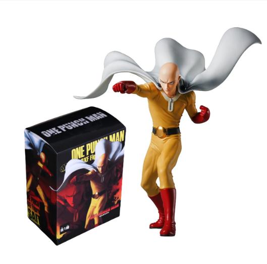 18CM Anime Figürü ONE PUNCH-MAN Figürü Kel Saitama Tatsumaki Ayakta Figür Model Oyuncak Statik Set Masaüstü Süsleri PVC