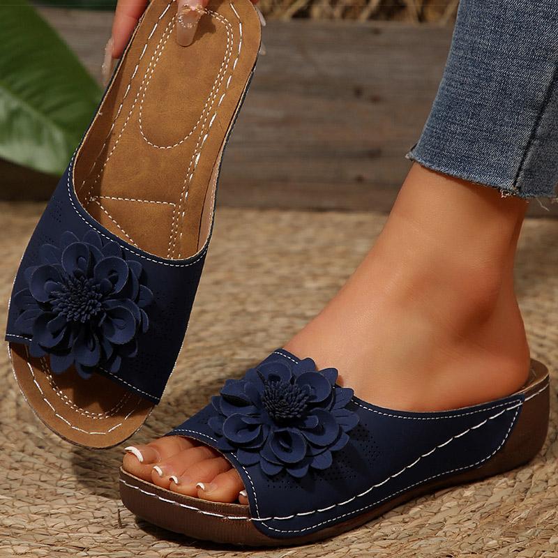 

Женские босоножки Удобные босоножки на каблуках Лето 2025 Новая обувь Женская мода Тапочки Летняя обувь на танкетке Женская обувь 36