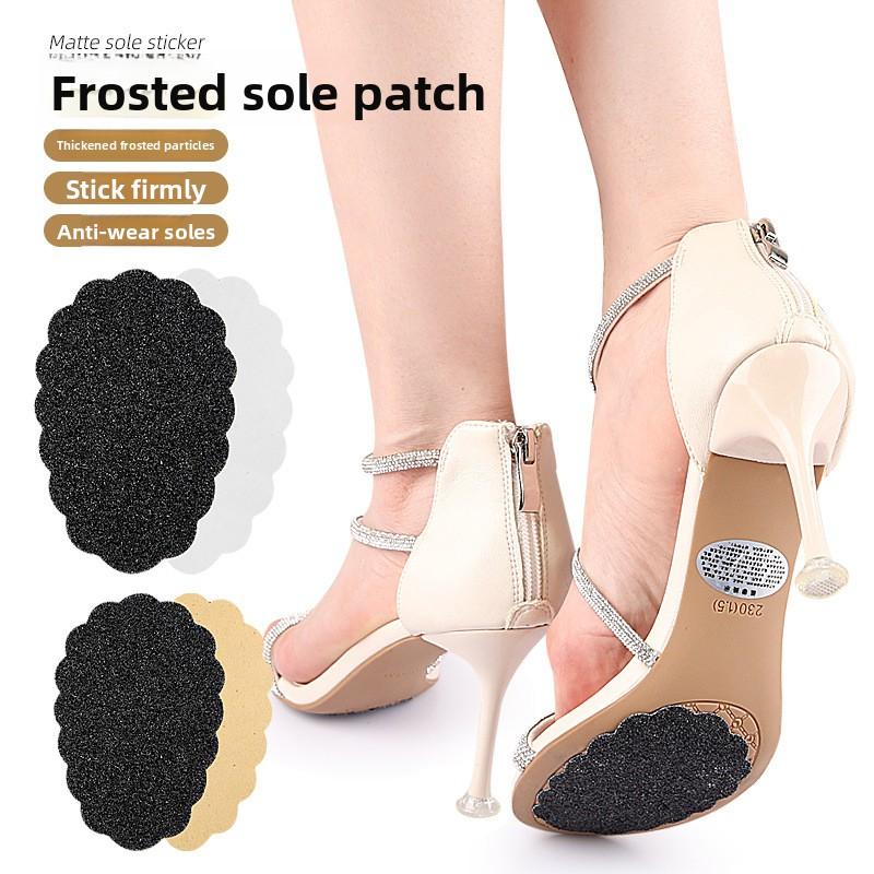 Frosted Sole Sticker, Wear-resistant Women's High Heels Sole Anti-skid Sticker, Large Protective Film, Anti-wear Petal-shaped Forefoot Sticker