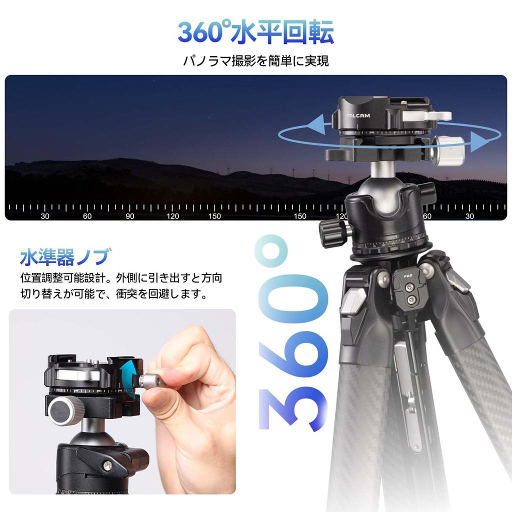 ULANZI FALCAM F38PRO Quick Release Tripod Head Adapter, 360° Horizontal Rotation, Quick Shoe, F38 Quick Mount, Arca-Swiss Compatible, Aluminum, 5kg Lo