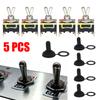 5x Metal And Plastic Toggle Switch 12V ON OFF Heavy Duty Toggle Flick SwitchCar FliFor CK Dash Light Marine 12 Volt Switches Boa