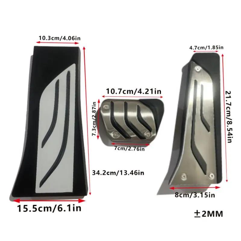 For BMW X5 X6 F15 F16 E70 E71 E72 2008~2018 Car Foot Pedals Cover Accelerator Brake Pedals Kit Non-Slip Mat Interior Accessories