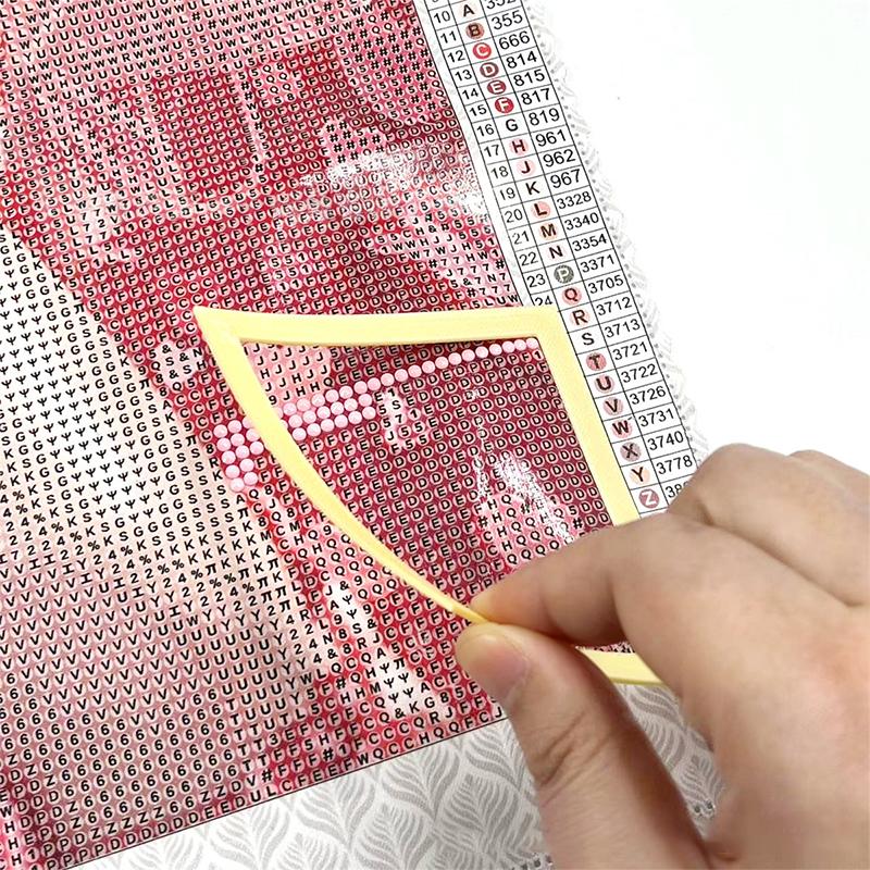 2Pcs Vibrant Rhinestone Frames with Magnetic Design for Craft Positioning