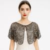 Mesh Sequins Shawls Blingbling Short Cape Elegant Sequins Poncho Coat  Girl