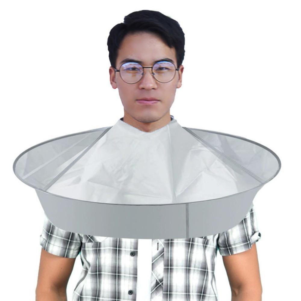 1pc DIY Hair Cutting Cloak Umbrella Design Cover, Suitable For Salon Barber Cutting Cloak Wrap, Foldable Waterproof And Portable