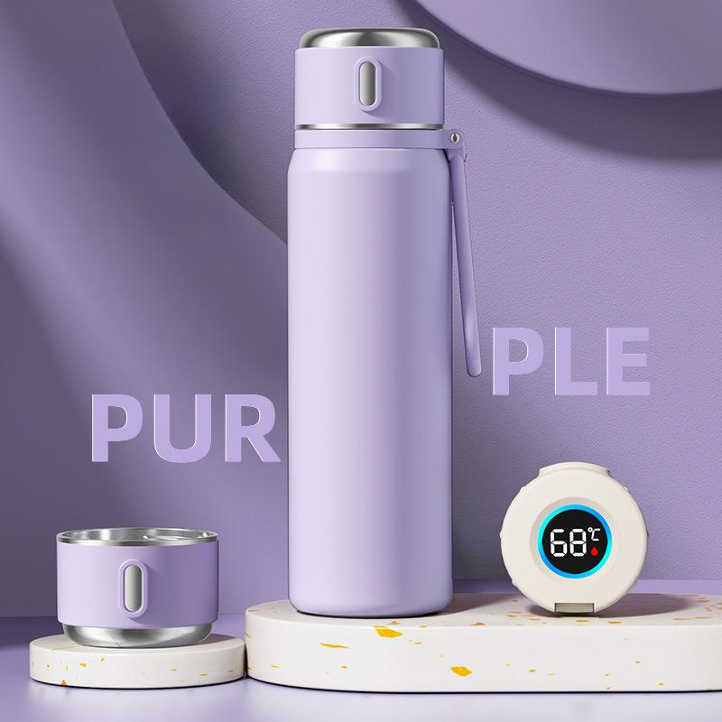 550ML Stainless Steel Vacuum Flasks Temperature Display Straight Cup Outdoor Travel Insulated Thermos Portable Hot Water Bottle
