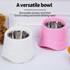 1PC High-top Stainless Steel Food Bowl, High-footed Dog Bowl, Small And Medium-sized High-footed Bowl, Suitable For Tall Pets