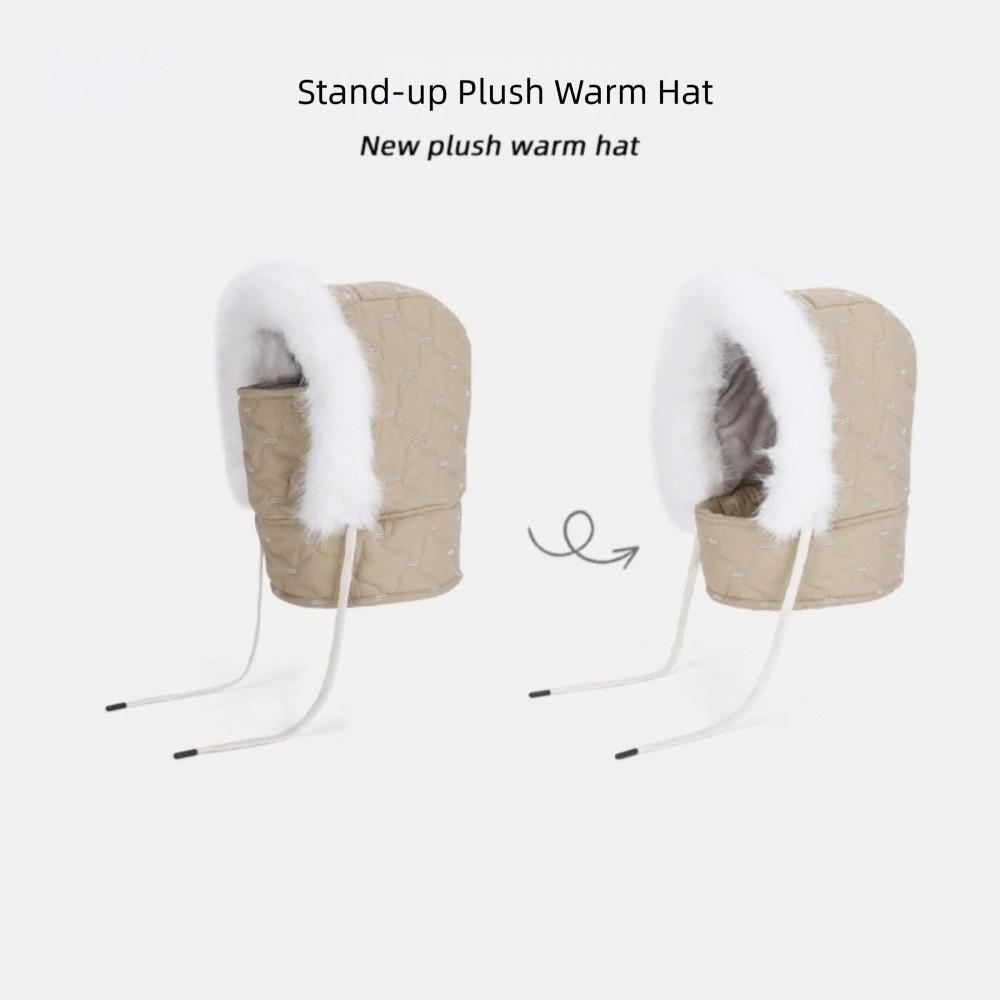 Keep Warm Plush Balaclava Hat Windproof Ear Protection Hat New Ski Face Mask  Cold Weather