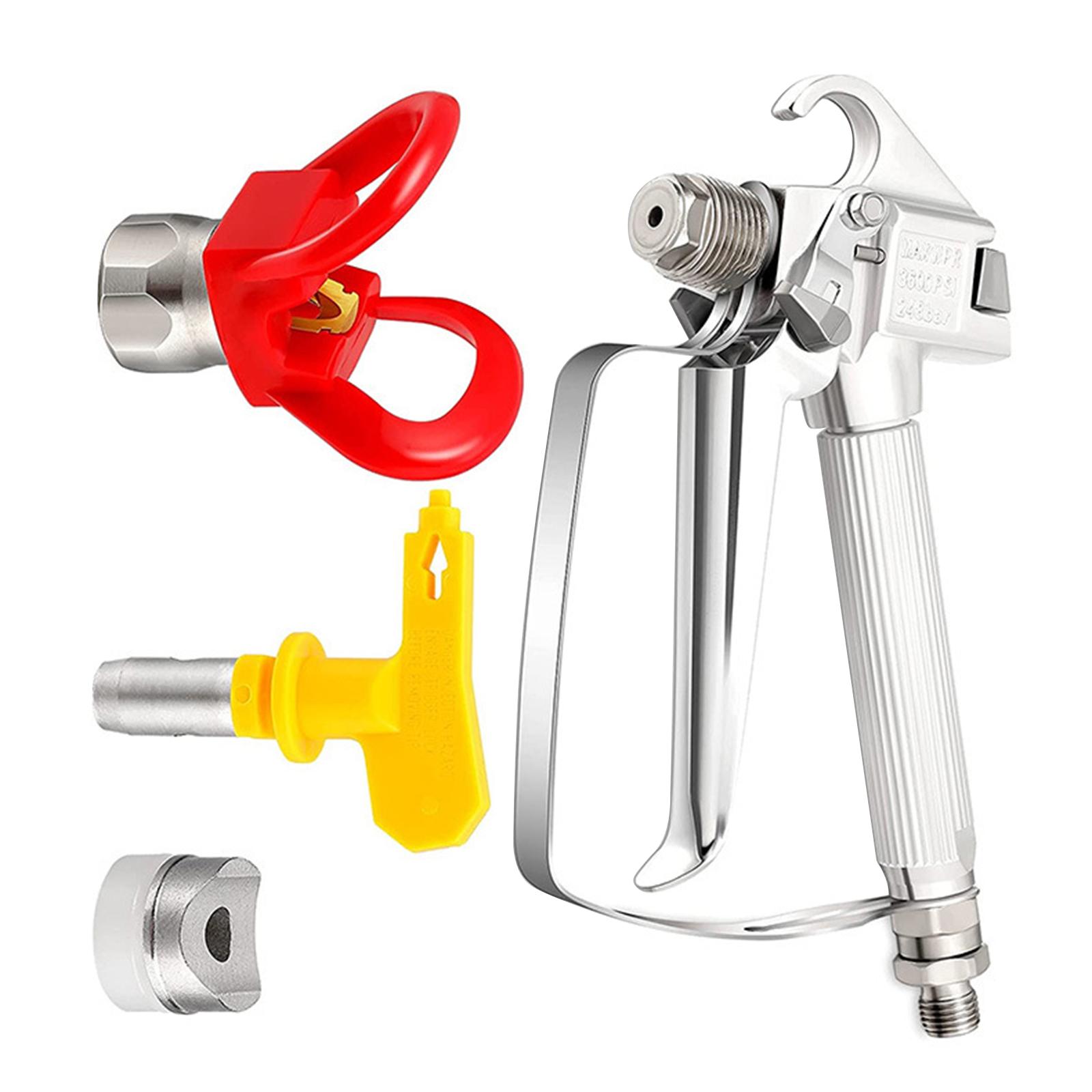 

Airless Paint Spray Gun High Pressure 3600PSI 517 Tip Swivel Joint for Pump Sprayer Parts Accessories