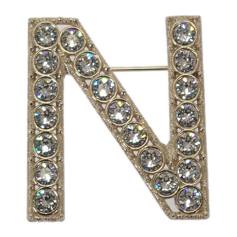 Chanel AB1368 Brooch Gold Metal Women