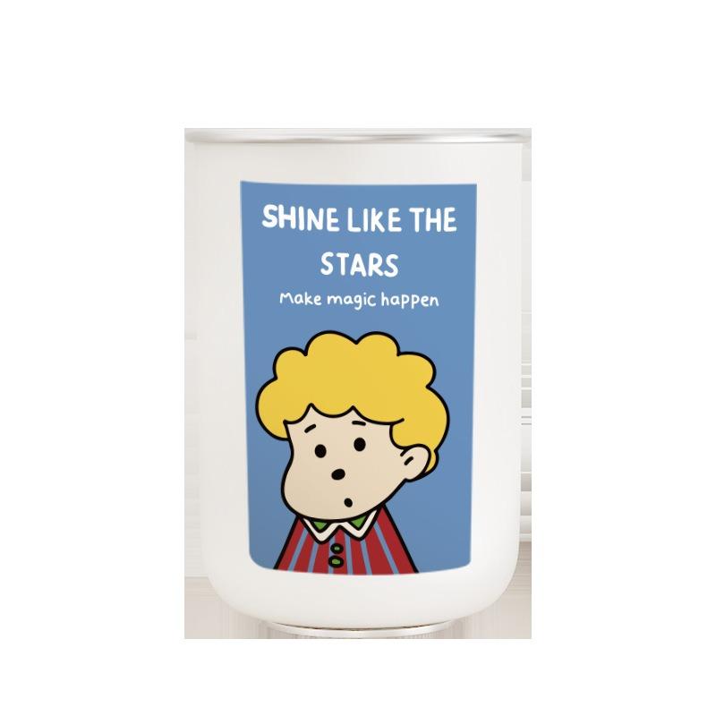 304 Stainless Steel Parent-child Mouthwash Cup, Magnetic Mouthwash Cup, Wall-mounted Desktop Toothbrush Cup