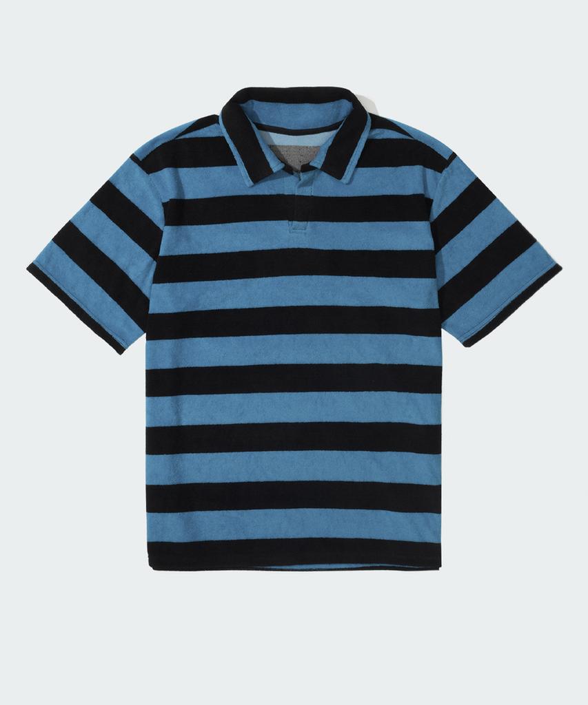 ZAKOPANE Happy Terry Polo Shirt_Stripe Blue