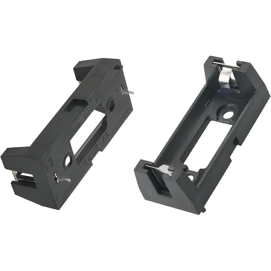 6PCS CR123A Battery Pack CR123A Li Ion Battery Holder Case Clip Single 3V Battery Pack for Electronic PCB Communication Module Electronic Toy