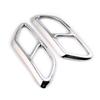 Car Rear Dual Exhaust Muffler End Pipe Sticker Cover Trim For Volvo 2016- S90 V90 S60 Steel Chrome Muffler Part Accessories