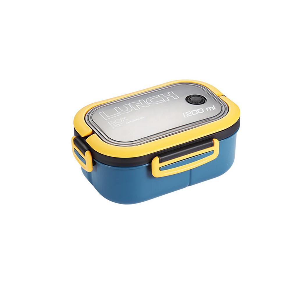 Double-layer Lunch Box Portable Compartment Fruit Food Box Microwave Lunch Box With Fork And Spoon Picnic Fresh Box