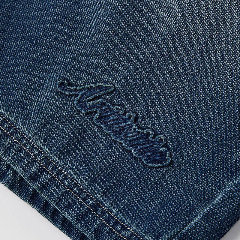 Semir Men's Retro Embroidered Denim Shorts