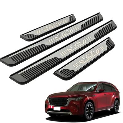 För Mazda CX90 CX-90 2024 Slitskydd Skydd Auto Klistermärken Skydd Bildörr Tröskel Styling Trim Tillbehör