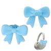 Creative Silicone Bow Headphone Accessory Clip on DIY Headphone Clip Decor Kawaii Cute 3D Bows Decor for Earphone Universal