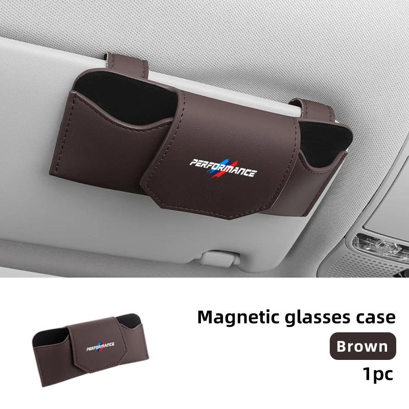 Car Sticker 2025 Hot Car Sun Visor Glasses Box Sunglasses Organizer Clip Accessories For BMW E46 E90 E60 F10 E39 F30 E36 F20 E3