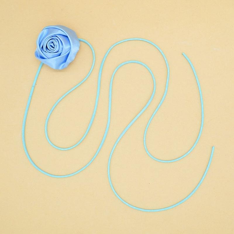 Elegant Rose Flower Clavicle Chain All-matched Necklace Women Bridal Adjustable Choker Mariage Jewelry Y2K Accessories